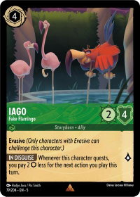 Iago - Fake Flamingo - Shimmering Skies (5) #79/204 - Rare Disney Lorcana Trading Card