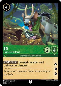 Ed - Hysterical Partygoer - Shimmering Skies (5) #81/204 - Uncommon Disney Lorcana Trading Card
