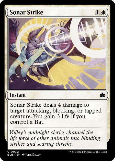 Sonar Strike - Bloomburrow Magic: The Gathering trading card