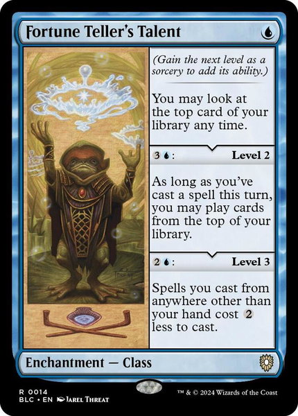 Fortune Teller's Talent trading card from Commander: Bloomburrow Fortune Teller's Talent - Commander: Bloomburrow Magic: The Gathering trading card