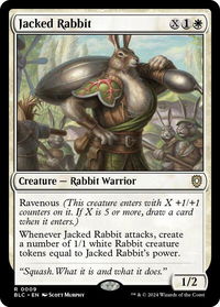 Jacked Rabbit - Commander: Bloomburrow (BLC) #9 - Rare Magic: The Gathering Trading Card