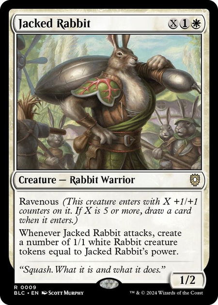 Jacked Rabbit - Commander: Bloomburrow Magic: The Gathering trading card