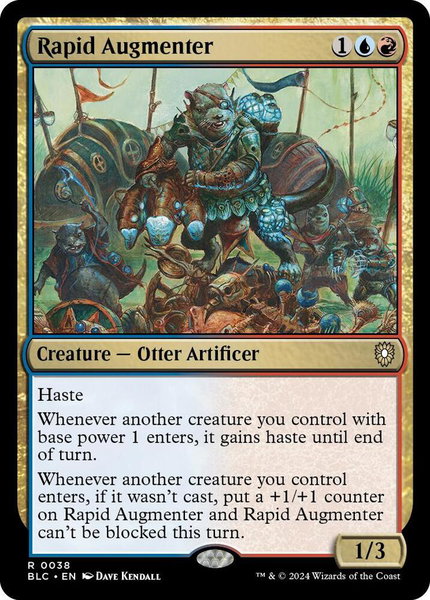 Rapid Augmenter trading card from Commander: Bloomburrow Rapid Augmenter - Commander: Bloomburrow Magic: The Gathering trading card