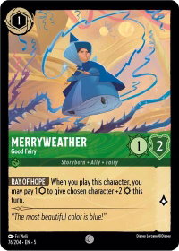Merryweather - Good Fairy - Shimmering Skies (5) #76/204 - Common Disney Lorcana Trading Card