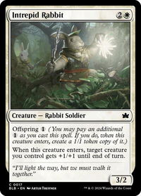Intrepid Rabbit - Bloomburrow (BLB) #17 - Common Magic: The Gathering Trading Card
