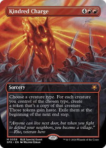 Kindred Charge (Borderless) - Special Guests (SPG) #58 - Mythic Rare Magic: The Gathering Trading Card