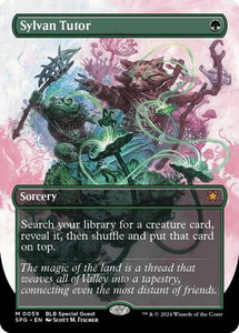 Sylvan Tutor (Borderless) - Special Guests (SPG) #59 - Mythic Rare Magic: The Gathering Trading Card