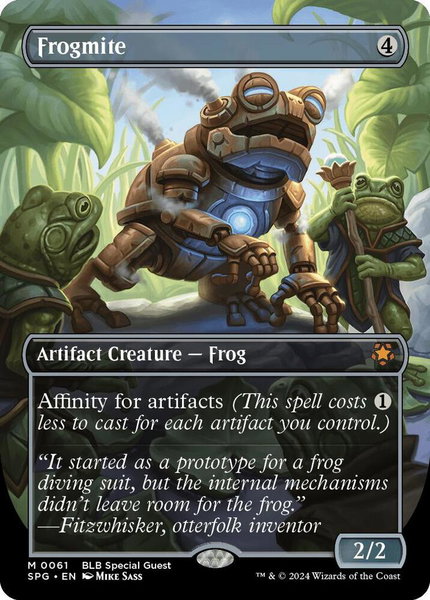 Frogmite (Borderless) trading card from Special Guests Frogmite (Borderless) - Special Guests Magic: The Gathering trading card