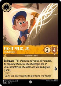 Fix-It Felix, Jr. - Trusty Builder - Shimmering Skies (5) #10/204 - Common Disney Lorcana Trading Card