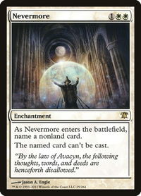 Nevermore - Innistrad (ISD) #25 - Rare Magic: The Gathering Trading Card