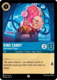 King Candy - Sovereign of Sugar - Shimmering Skies (5) #137/204 - Common Disney Lorcana Trading Card