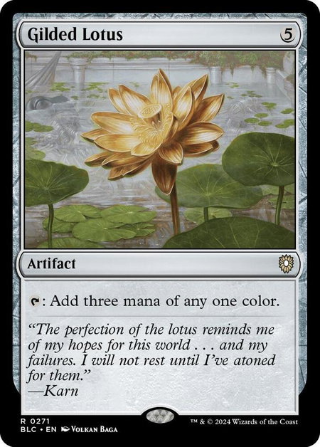 Gilded Lotus trading card from Commander: Bloomburrow Gilded Lotus - Commander: Bloomburrow Magic: The Gathering trading card