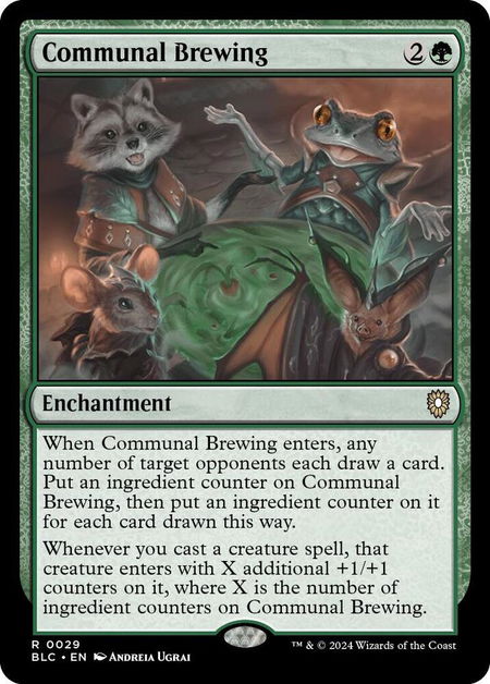 Communal Brewing - Commander: Bloomburrow Magic: The Gathering trading card