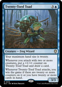 Twenty-Toed Toad - Commander: Bloomburrow (BLC) #16 - Rare Magic: The Gathering Trading Card