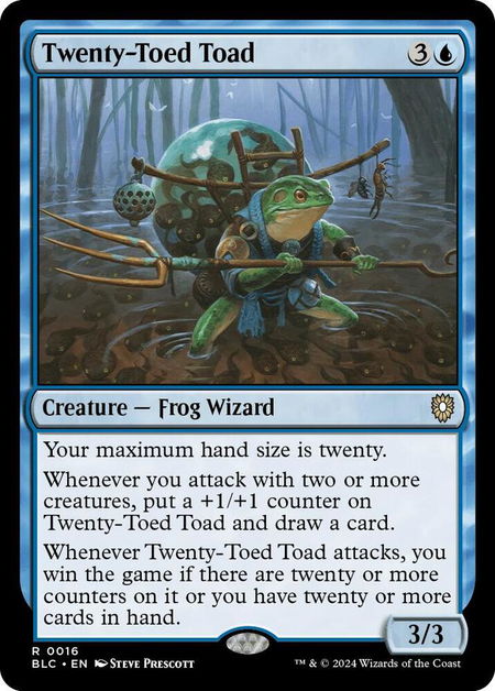 Twenty-Toed Toad - Commander: Bloomburrow Magic: The Gathering trading card