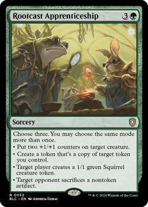 Rootcast Apprenticeship - Commander: Bloomburrow (BLC) #32 - Rare Magic: The Gathering Trading Card