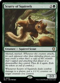 Scurry of Squirrels - Commander: Bloomburrow (BLC) #33 - Rare Magic: The Gathering Trading Card