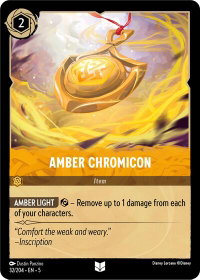 Amber Chromicon - Shimmering Skies (5) #32/204 - Uncommon Disney Lorcana Trading Card