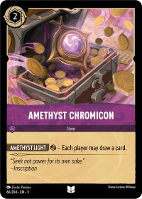 Amethyst Chromicon - Shimmering Skies (5) #66/204 - Uncommon Disney Lorcana Trading Card