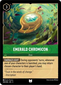 Emerald Chromicon - Shimmering Skies (5) #100/204 - Uncommon Disney Lorcana Trading Card