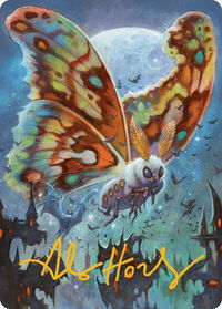 Luminous Broodmoth Art Card (Gold-Stamped Signature) - Art Series: Bloomburrow (ASBLB) #48 - Special Magic: The Gathering Trading Card