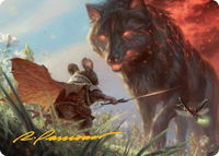 Repel Calamity Art Card (Gold-Stamped Signature) - Art Series: Bloomburrow (ASBLB) #2 - Special Magic: The Gathering Trading Card