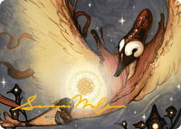 Salvation Swan Art Card (Gold-Stamped Signature) - Art Series: Bloomburrow (ASBLB) #38 - Special Magic: The Gathering Trading Card