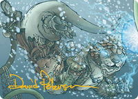 Kitsa, Otterball Elite Art Card (Gold-Stamped Signature) - Art Series: Bloomburrow (ASBLB) #42 - Special Magic: The Gathering Trading Card