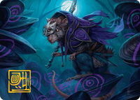 Nightwhorl Hermit Art Card (Gold-Stamped Signature) - Art Series: Bloomburrow (ASBLB) #10 - Special Magic: The Gathering Trading Card