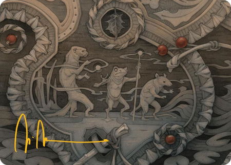 Season of Weaving Art Card (Gold-Stamped Signature) - Art Series: Bloomburrow Magic: The Gathering trading card