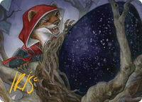 Cruelclaw's Heist Art Card (Gold-Stamped Signature) - Art Series: Bloomburrow (ASBLB) #46 - Special Magic: The Gathering Trading Card