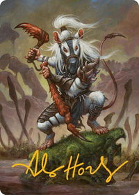 Ink-Eyes, Servant of Oni Art Card (Gold-Stamped Signature) - Art Series: Bloomburrow (ASBLB) #50 - Special Magic: The Gathering Trading Card