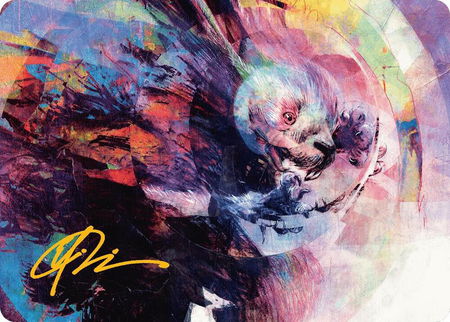 Psychic Whorl Art Card (Gold-Stamped Signature) - Art Series: Bloomburrow Magic: The Gathering trading card