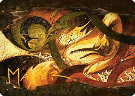 Season of Loss Art Card (Gold-Stamped Signature) - Art Series: Bloomburrow Magic: The Gathering trading card