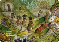 For the Common Good Art Card (43/54) (Gold-Stamped Signature) - Art Series: Bloomburrow (ASBLB) #43 - Special Magic: The Gathering Trading Card