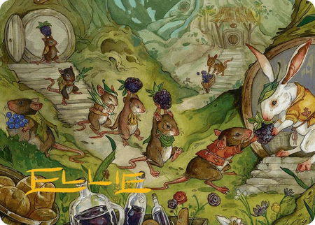 For the Common Good Art Card (43/54) (Gold-Stamped Signature) - Art Series: Bloomburrow Magic: The Gathering trading card