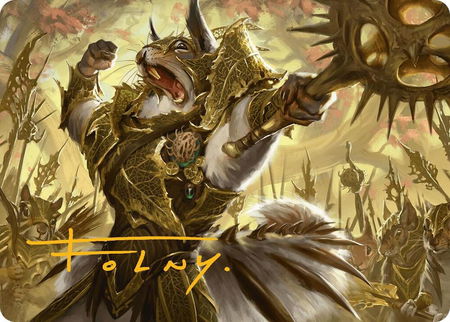Honored Dreyleader Art Card (Gold-Stamped Signature) trading card from Art Series: Bloomburrow Honored Dreyleader Art Card (Gold-Stamped Signature) - Art Series: Bloomburrow Magic: The Gathering trading card