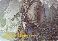 Camellia, the Seedmiser Art Card (Gold-Stamped Signature) - Art Series: Bloomburrow (ASBLB) #47 - Special Magic: The Gathering Trading Card