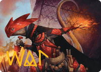 Cindering Cutthroat Art Card (Gold-Stamped Signature) - Art Series: Bloomburrow (ASBLB) #26 - Special Magic: The Gathering Trading Card