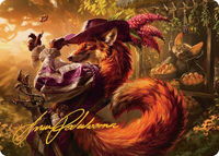 Mr. Foxglove Art Card (Gold-Stamped Signature) - Art Series: Bloomburrow (ASBLB) #31 - Special Magic: The Gathering Trading Card