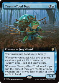 Twenty-Toed Toad (Extended Art) - Commander: Bloomburrow (BLC) #51 - Rare Magic: The Gathering Trading Card