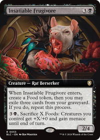 Insatiable Frugivore (Extended Art) - Commander: Bloomburrow (BLC) #53 - Rare Magic: The Gathering Trading Card