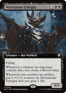 Moonstone Eulogist (Extended Art) - Commander: Bloomburrow (BLC) #54 - Rare Magic: The Gathering Trading Card