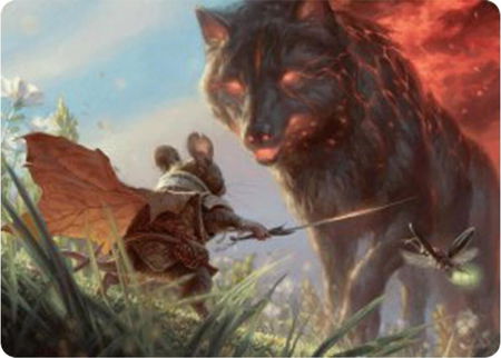 Repel Calamity Art Card - Art Series: Bloomburrow Magic: The Gathering trading card