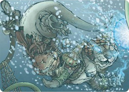 Kitsa, Otterball Elite Art Card - Art Series: Bloomburrow Magic: The Gathering trading card