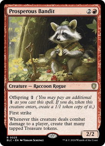 Prosperous Bandit - Commander: Bloomburrow (BLC) #25 - Rare Magic: The Gathering Trading Card