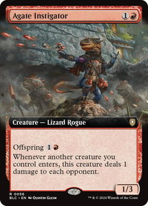 Agate Instigator (Extended Art) - Commander: Bloomburrow (BLC) #56 - Rare Magic: The Gathering Trading Card