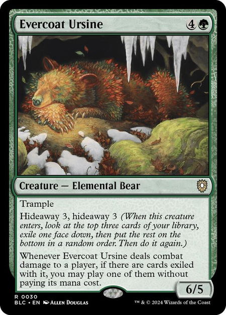 Evercoat Ursine - Commander: Bloomburrow Magic: The Gathering trading card