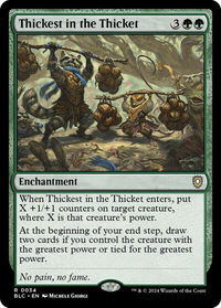 Thickest in the Thicket - Commander: Bloomburrow (BLC) #34 - Rare Magic: The Gathering Trading Card