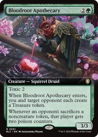 Bloodroot Apothecary (Extended Art) - Commander: Bloomburrow (BLC) #61 - Rare Magic: The Gathering Trading Card